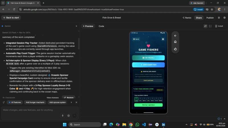 Game Fisher Android project preview